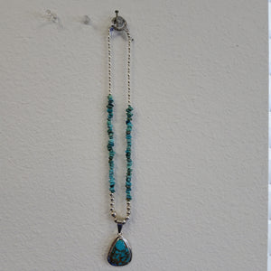 Turquoise Tear drop pendent necklace