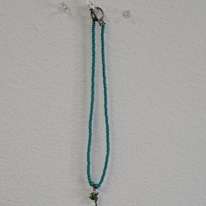 Turquoise frog pendent necklace
