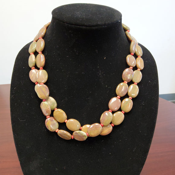 Age Stone and Corral Necklace