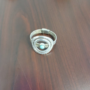 Silver Circle w/Turquoise