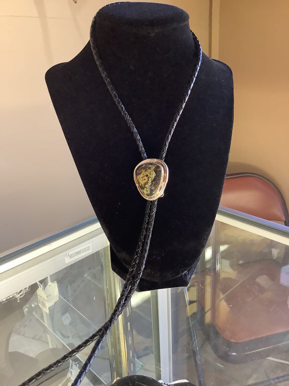 Bolo w Black and Green Turquoise