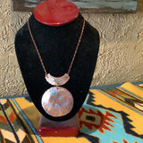 Copper Disc Necklace