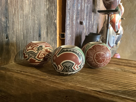 Carved Mini Olla