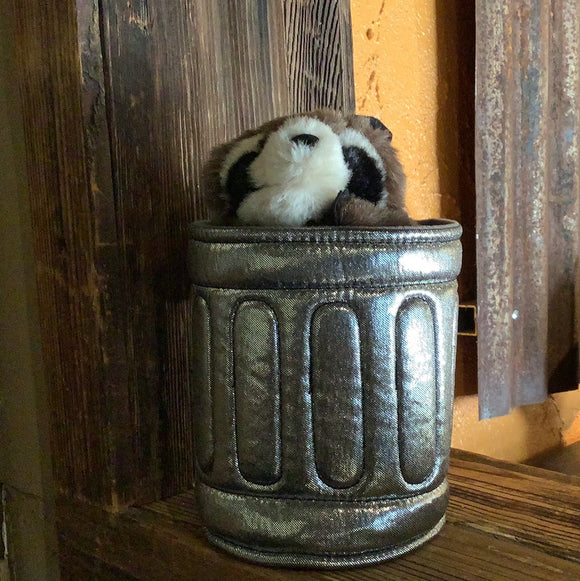 Raccoon in Garbage Can