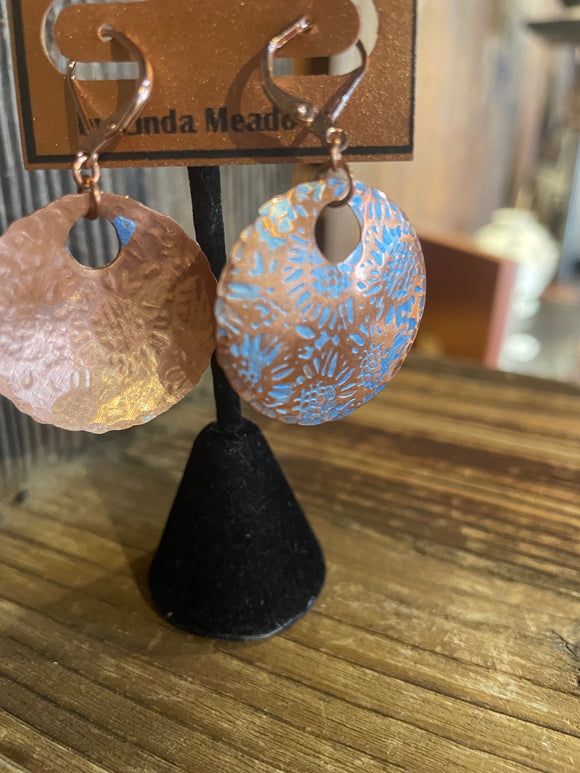 Patina Disc Earrings