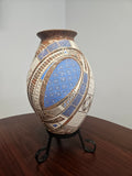 Large Olla in Blue/Brown/White