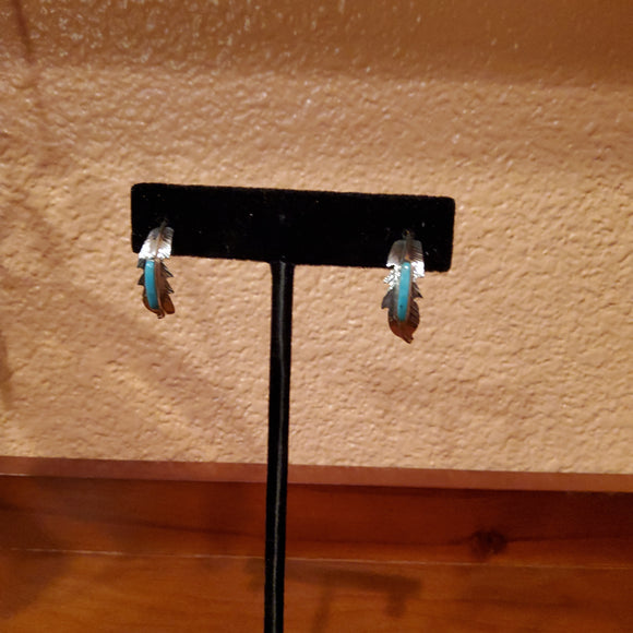 Silver Earrings with Turquoise