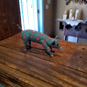 Colorful Pig Carving