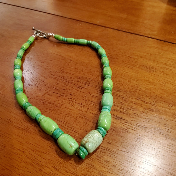 Green Dyed Magnitize Necklace
