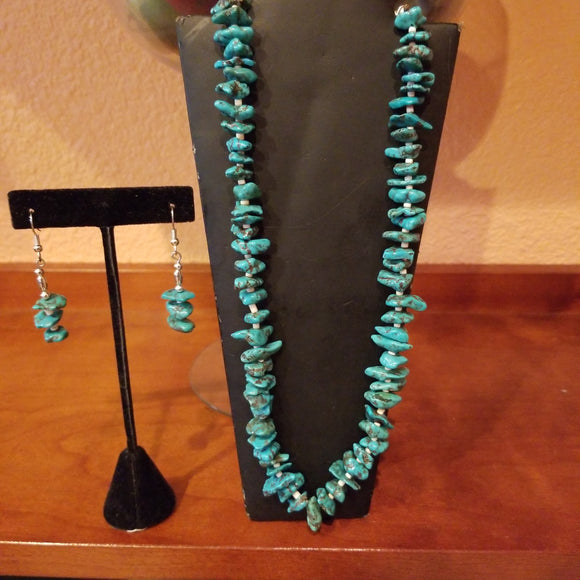 Turquoise Nugget w/Earring Set