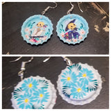 Bottle Cap Skeleton Earrings