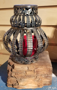 Tin Can Lantern with Lid by Sue's Luminary
