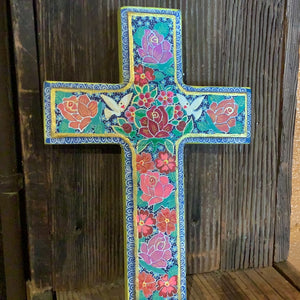 Wood Carving Cross by Maria Jimenez
